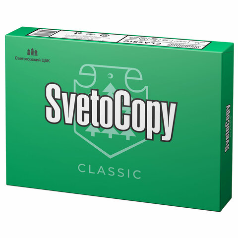 Бумага офисная А4 Svetocopy (Светокопи) 500л марка С 80г/м2 белый /5/ 110086