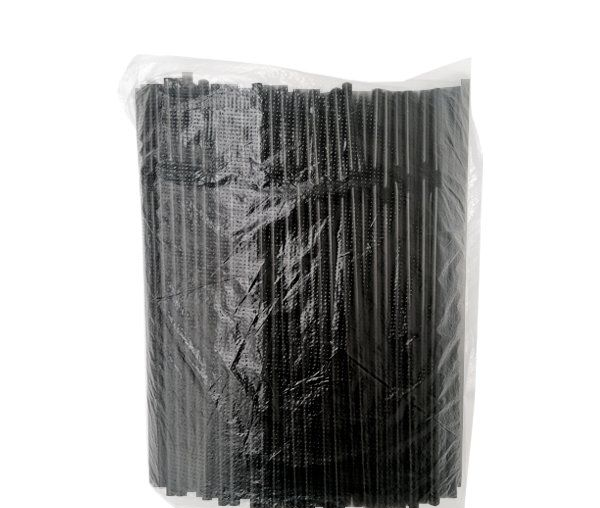 Трубочка с изгибом 5*210мм,  250шт/упак /48/ черная, Бел, 105982