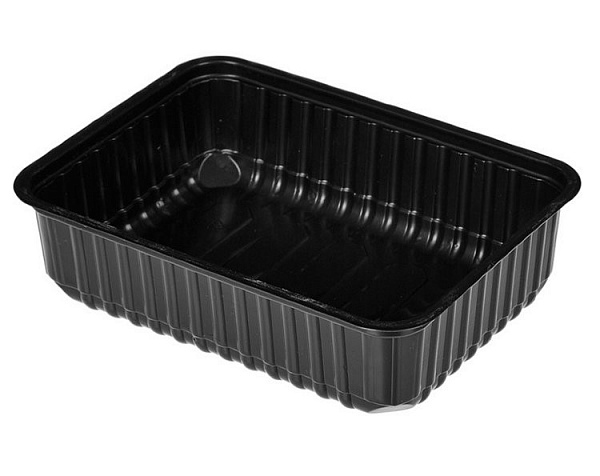 Контейнер 186 серии 750 мл с крышкой,черный
